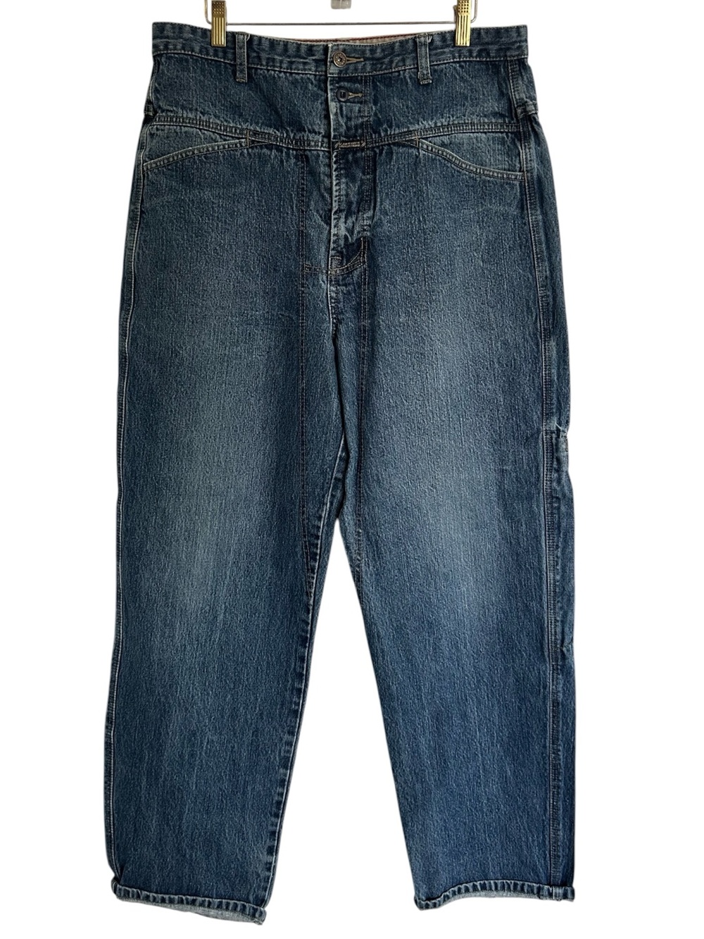 VTG Marithe Francois Girbaud Jeans Mens 34M Blue Denim Baggy Fit Y2K Hip Skater